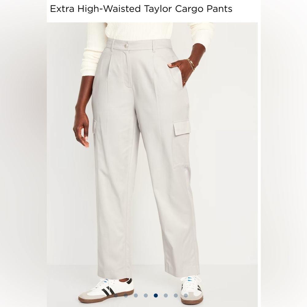 NWT Old Navy extra high waisted cargo trouser, size xl